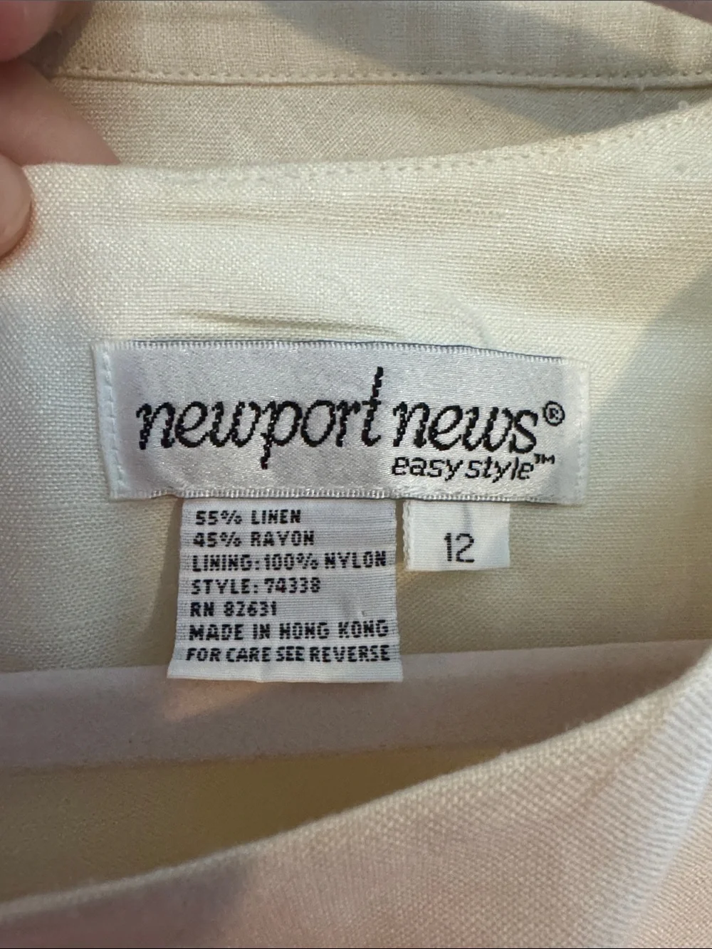 Vintage Newport News Two-Piece Dress with Pink Floral Embroidery - Picture 2 of 9